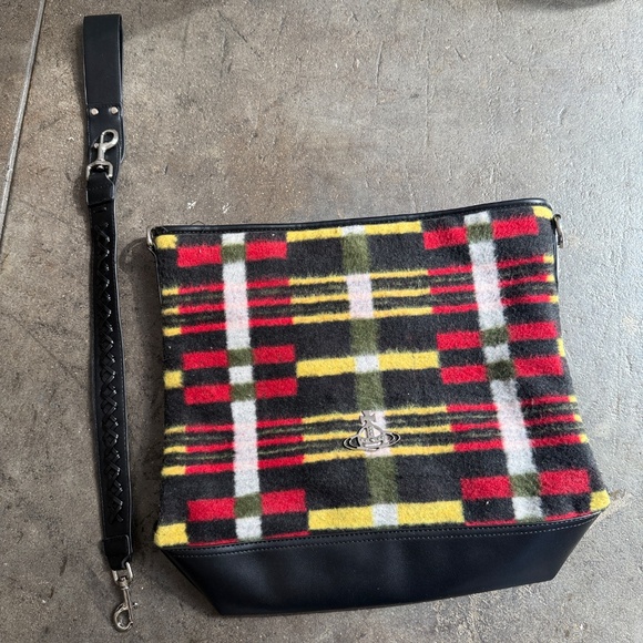 Vivienne Westwood Brand New Bucket Bag w/ Wool and Detachable Strap - Picture 6 of 8